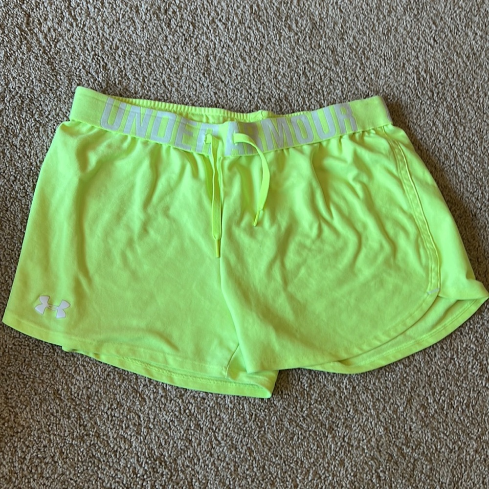Under Armour shorts - neon yellow